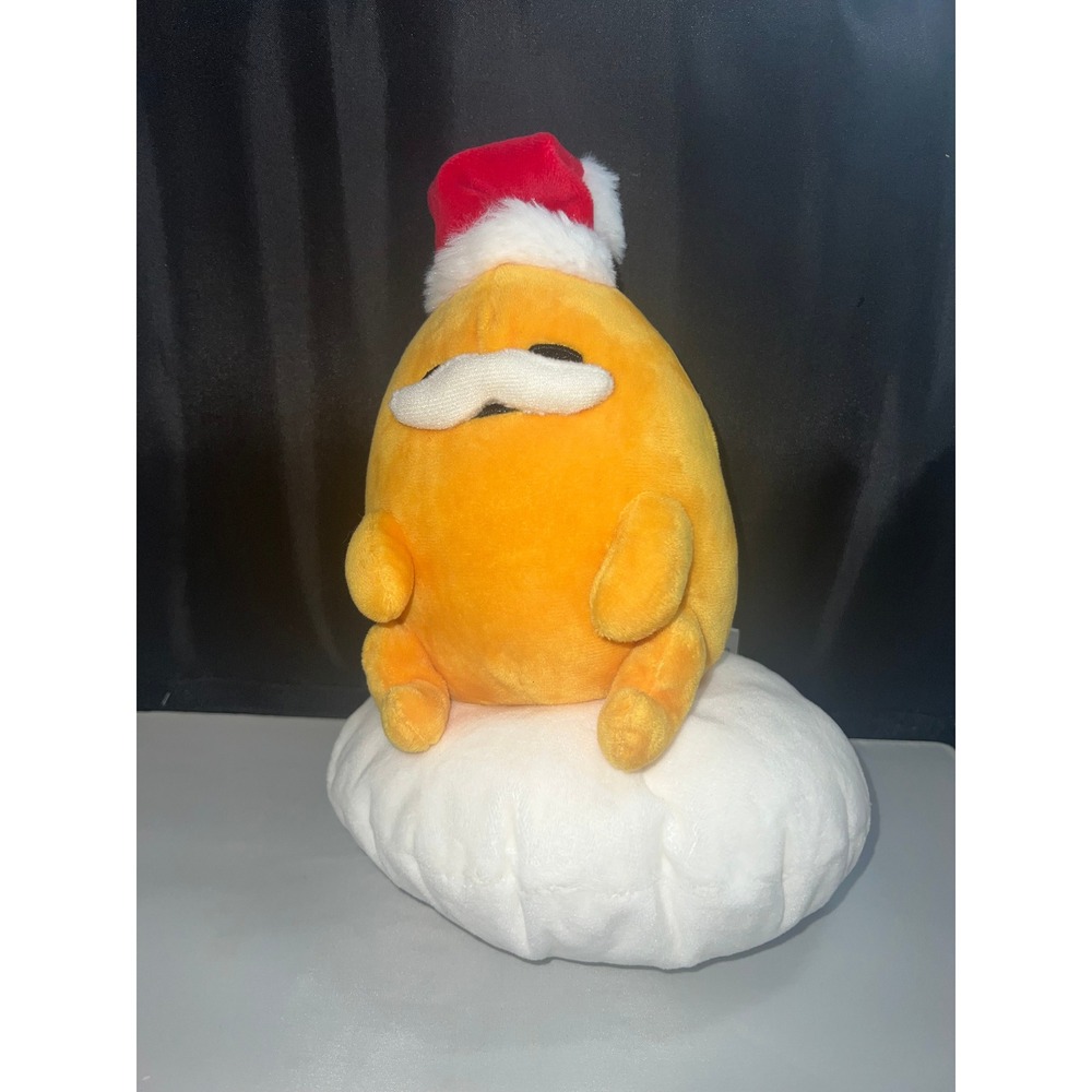 Sanrio Gudetama Santa Claus Holiday Plush Lazy Egg with Mustache 11 Inch
